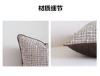 Coffee Brown Maillard Cushion Cover Retro Geometric Jacquard Pillow Case Wabi Sabi Pillow Covers Decorative Modern Luxury Home