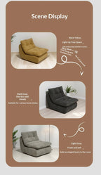 Any Size Custom Compressed Lazy Sofa Flannel Removable Washable Modular Light Easy Move Living Room Bedroom Comfortable Lounge