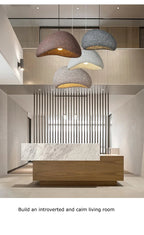 2026 New Model Wabi Sabi Pendant Lamp Living Room Dining Table Bedroom LED Ceiling Chandelier Light Home Decor E27 Hanging Lamp