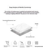 Any Size Custom Square Marble Coffee Table Italian Minimalist Viral Design Spacious Living Room Heat Scratch Resistant Customiza