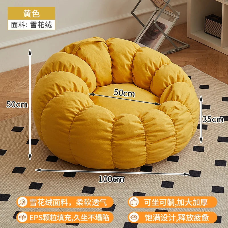 Lazy Sofa Sofa Chair balcony Leisure sleep Sofa living room sofas Modern easy chair small Sofa with Stool Bedroom Furniture