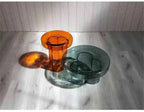 Nordic Light Luxury Glass Coffee Table Creative Petal Shape Living Room Combination Coffee Table Modern Creative Furniture