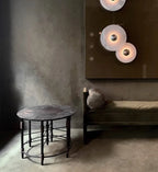 Nordic Modern Designer Minimalist Marble Circular Wall Lamp Corridor Study Bedroom Bedside Led Lights Tv Background  Decor