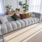 Straight row Split design soft bread module sofa berber fleece comfortable living room sofa apartment home furniture accessories