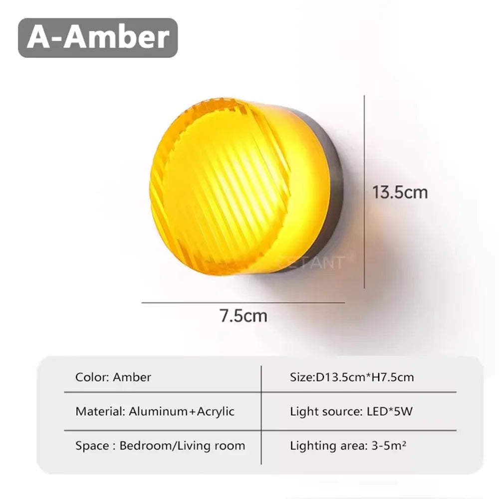 Nordic LED Wall Lamp Jelly Design Decorative Wall Lamp Corridor Study Restaurant Home Decoration Creative Lighting Fixtures