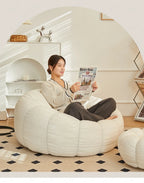 Lazy Sofa Sofa Chair balcony Leisure sleep Sofa living room sofas Modern easy chair small Sofa with Stool Bedroom Furniture