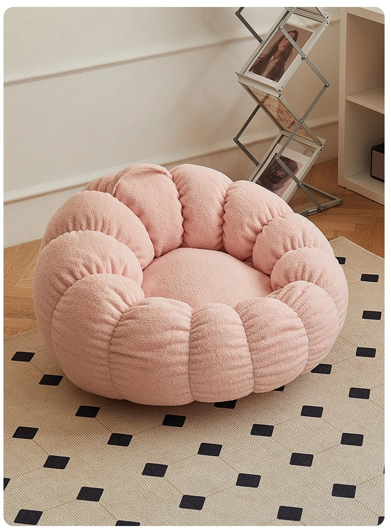 Lazy Sofa Sofa Chair balcony Leisure sleep Sofa living room sofas Modern easy chair small Sofa with Stool Bedroom Furniture