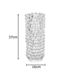 Creative Transparent Wrinkle Glass Vase Desk Decoration Flower Arrangement Hydroponics Flower Pots Floral Vases Modern Decor