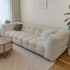 Straight row Split design soft bread module sofa berber fleece comfortable living room sofa apartment home furniture accessories
