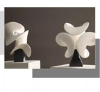 Abstract Flower Art Sculpture Ceramics Crafts Ornaments Desk Decoration White Flower Abstract Sculpture Room Aesthetic Decor
