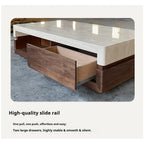 Any Size Custom Walnut Travertine Coffee Table Luxury Artisan Minimalist Heat Scratch Resistant Mansion Living Room Furniture