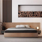 Unique European Double Bed Platform Elegant Pretty Solid Wood Luxury Bed Bases Bedroom Modern Camas Queen Size Furniture Home