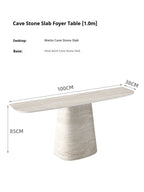 Any Size Custom Travertine Pattern Entryway Console Table Coffee Table Luxury Minimalist Living Room Side Accent Table Furniture