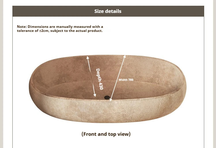 Any Size Custom Retro Oval Bathtub Compact Freestanding Soaking Tub Home Bathroom All Spaces Heat Retention Easy Clean Body Cont
