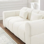 80\" Oversized Boucle Sofa Couch Modern Deep Seat Love Seat Mid-Century Cloud Couch for Living Room ComfortableCustomized