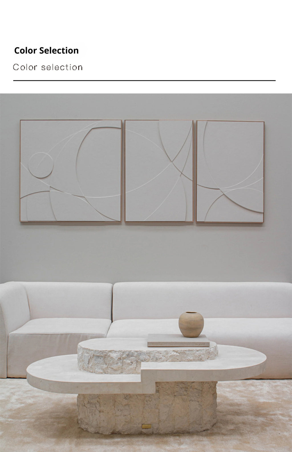 Any Size Custom Roman Wabi Sabi Oval Table Stone Look Fiberglass Boutique Showroom Heat Scratch Resistant Artistic Shape Customi