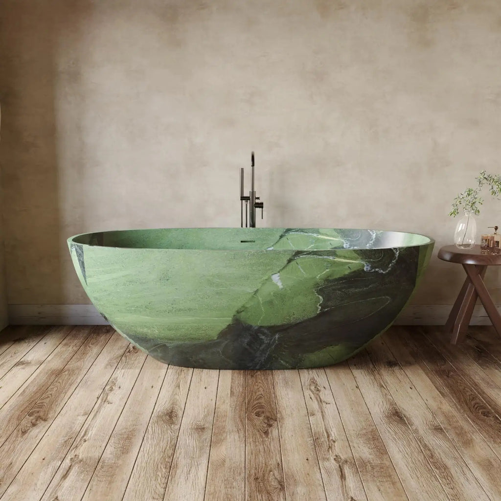 Any Size Custom Italian Luxury Egg Shaped Bathtub Freestanding Soaking Tub Villa Bathroom Spa Whirlpool Tub Modern Luxury Design