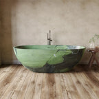 Any Size Custom Italian Luxury Egg Shaped Bathtub Freestanding Soaking Tub Villa Bathroom Spa Whirlpool Tub Modern Luxury Design