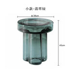 Nordic Light Luxury Glass Coffee Table Creative Petal Shape Living Room Combination Coffee Table Modern Creative Furniture