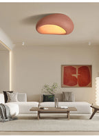 Nordic Minimalist Wabi Sabi Cream Wind Led Ceiling Lamps Chandelier Lustre Living Dining Room Home Decor Bedroom Lights Fixture