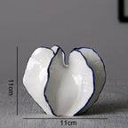 Carambola Decorative Ceramic Vase Crafts Floral Flower Arrangement Simulation Star Fruit Porcelain Vases Living Room Decoration