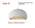 Nordic Wabi Sabi Ceiling Chandelier Modern E27 LED Dining Table Pendant Lights for Living Room Bedroom Loft Decor Hanging Lamp