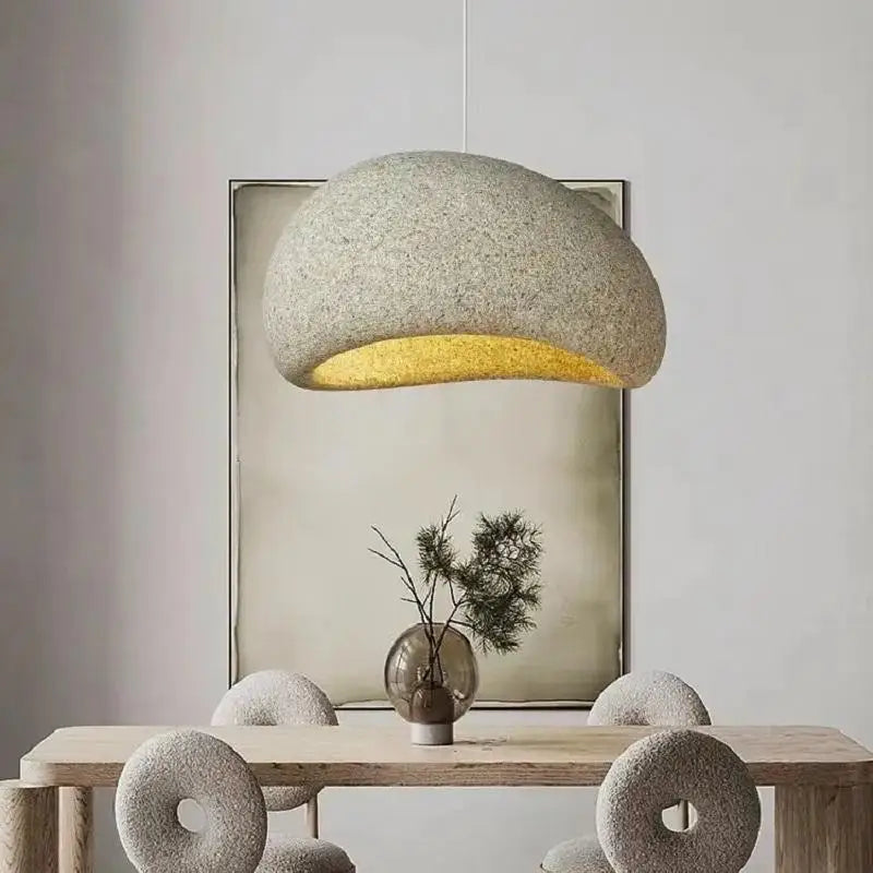 2026 New Model Wabi Sabi Pendant Lamp Living Room Dining Table Bedroom LED Ceiling Chandelier Light Home Decor E27 Hanging Lamp