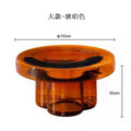 Nordic Light Luxury Glass Coffee Table Creative Petal Shape Living Room Combination Coffee Table Modern Creative Furniture