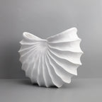 European Scalloped Conch Floral Vase Resin Flower Pots Flower Arrangement Decorative Modern Decor Desk Decoration Crafts Vases