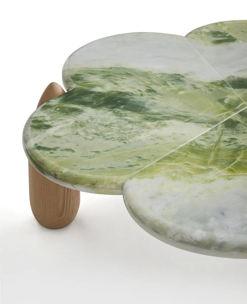 Mountain Stream Coffee Table, Vintage Marble Design for Small Space, Modern Luxury, Heat & Scratch Resistant, Customizable