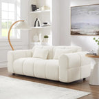 80\" Oversized Boucle Sofa Couch Modern Deep Seat Love Seat Mid-Century Cloud Couch for Living Room ComfortableCustomized