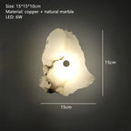 Creative Marble LED Wall Sconce Minimalist Lighting Fixture Living Room Bedroom Bedside Dining Room Corridor Home Decor