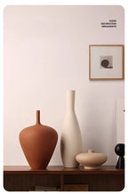 Minimalist Brushed Frosted Ceramic Vase Plant Pots Table Decoration Flowers Arrangement Floral Vases Room Aesthetic Decor