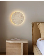 Natural Yellow Cave Stone Led Sconce Lamp Nordic Minimalist Wabi Sabi Home Decoration Living Room Bedside Corridor Wall Lights