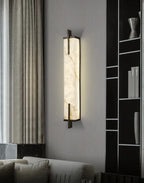 Nordic minimalist imitation marble living room TV background wall light hotel bedroom headboard resin light