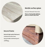 Any Size Custom Walnut Travertine Coffee Table Luxury Artisan Minimalist Heat Scratch Resistant Mansion Living Room Furniture