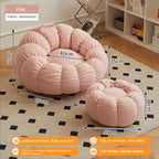 Lazy Sofa Sofa Chair balcony Leisure sleep Sofa living room sofas Modern easy chair small Sofa with Stool Bedroom Furniture