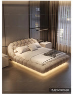 Lambswool Floating Bed Aesthetics Princess Wedding High End Quality Bed Modern Apartment Confortable Muebles Bedroom Furniture