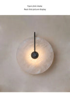Nordic Postmodern Minimalist Marble Living Room Wall Lamp Creative Circular Bedroom Headboard Corridor Wall Lamp