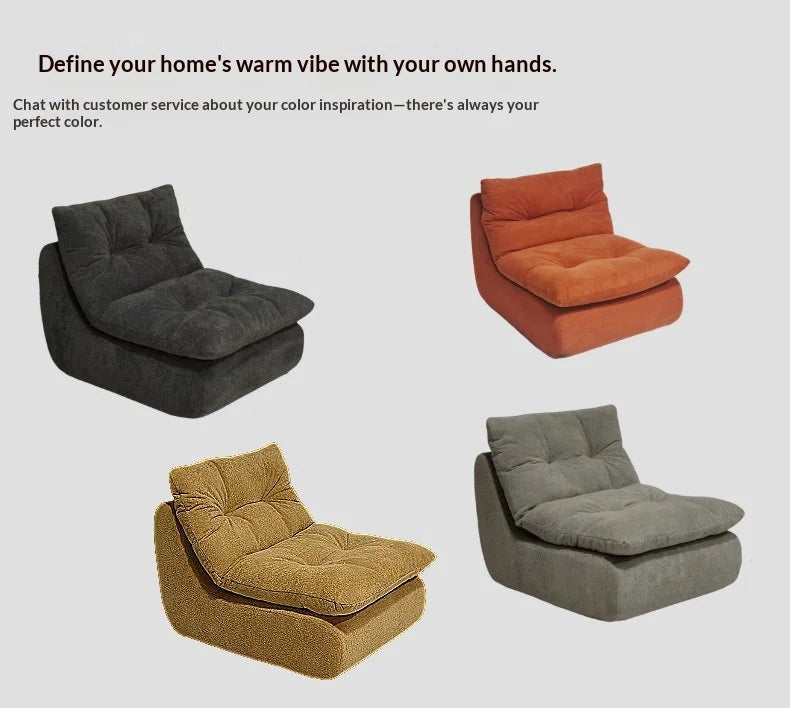 Any Size Custom Compressed Lazy Sofa Flannel Removable Washable Modular Light Easy Move Living Room Bedroom Comfortable Lounge