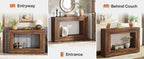 Tribesigns 47" Farmhouse Console Table with Storage, Industrial Hallway Sofa Table for Entryway, Living Room