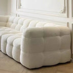 Straight row Split design soft bread module sofa berber fleece comfortable living room sofa apartment home furniture accessories