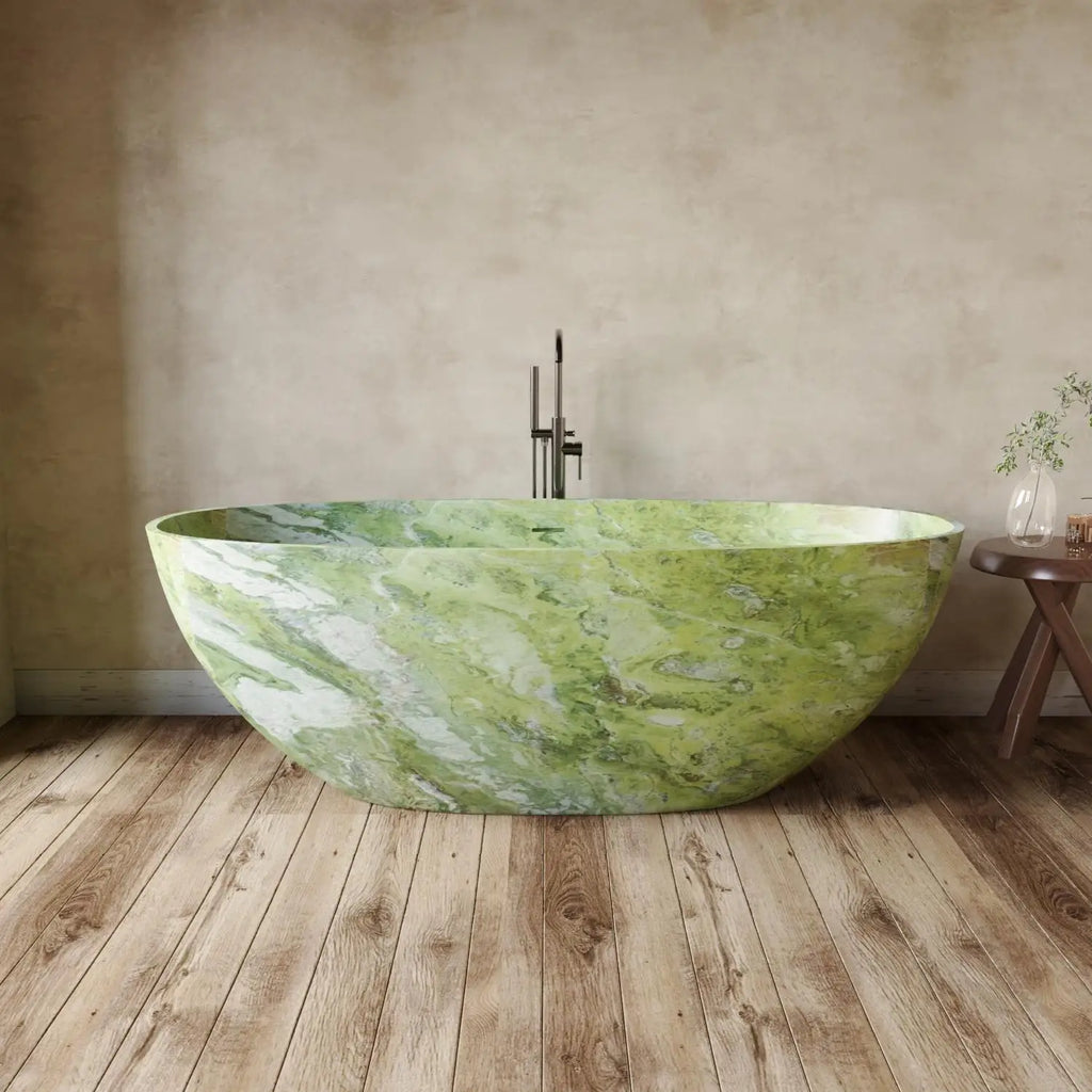 Any Size Custom Italian Luxury Egg Shaped Bathtub Freestanding Soaking Tub Villa Bathroom Spa Whirlpool Tub Modern Luxury Design
