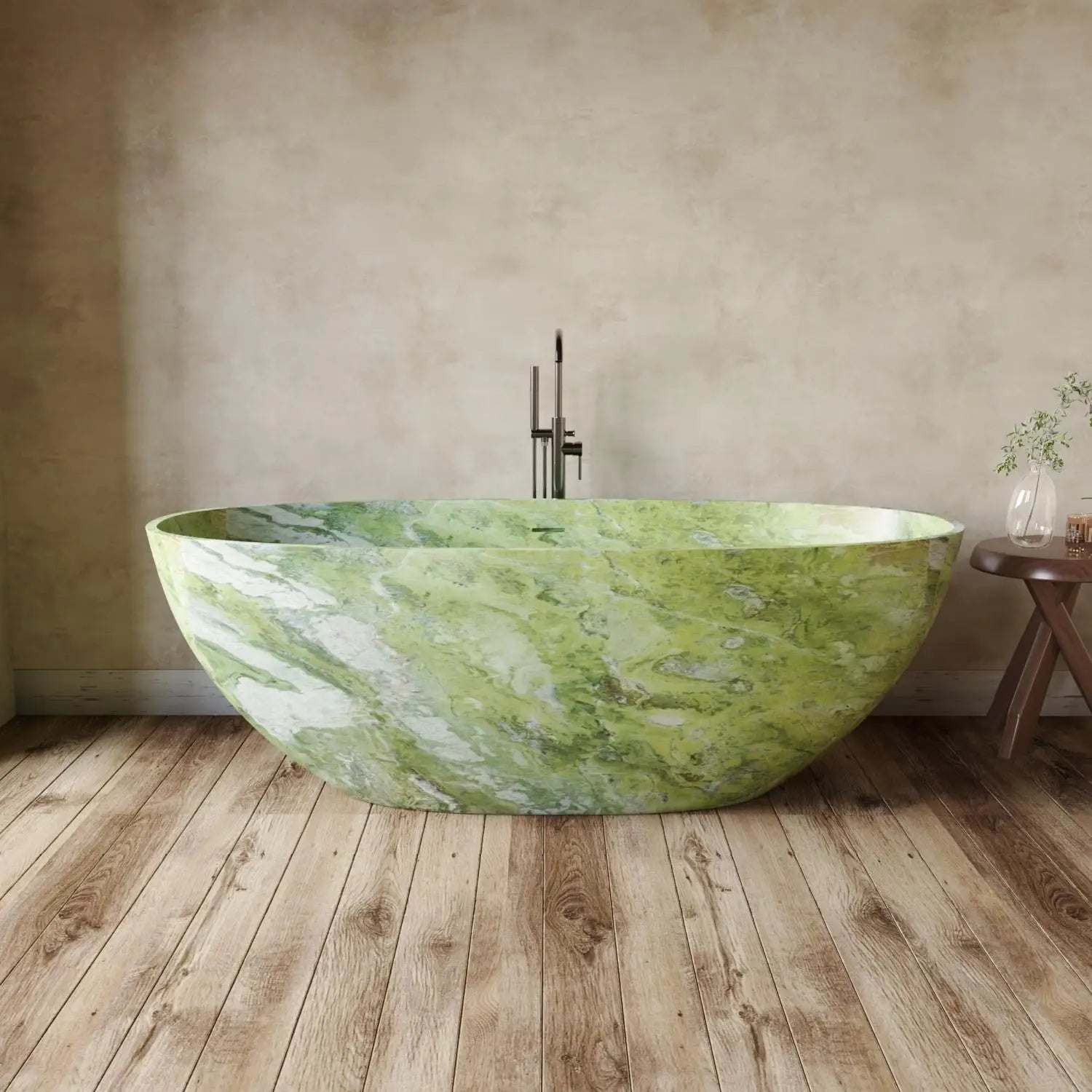 Any Size Custom Italian Luxury Egg Shaped Bathtub Freestanding Soaking Tub Villa Bathroom Spa Whirlpool Tub Modern Luxury Design