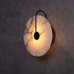 Nordic Postmodern Minimalist Marble Living Room Wall Lamp Creative Circular Bedroom Headboard Corridor Wall Lamp