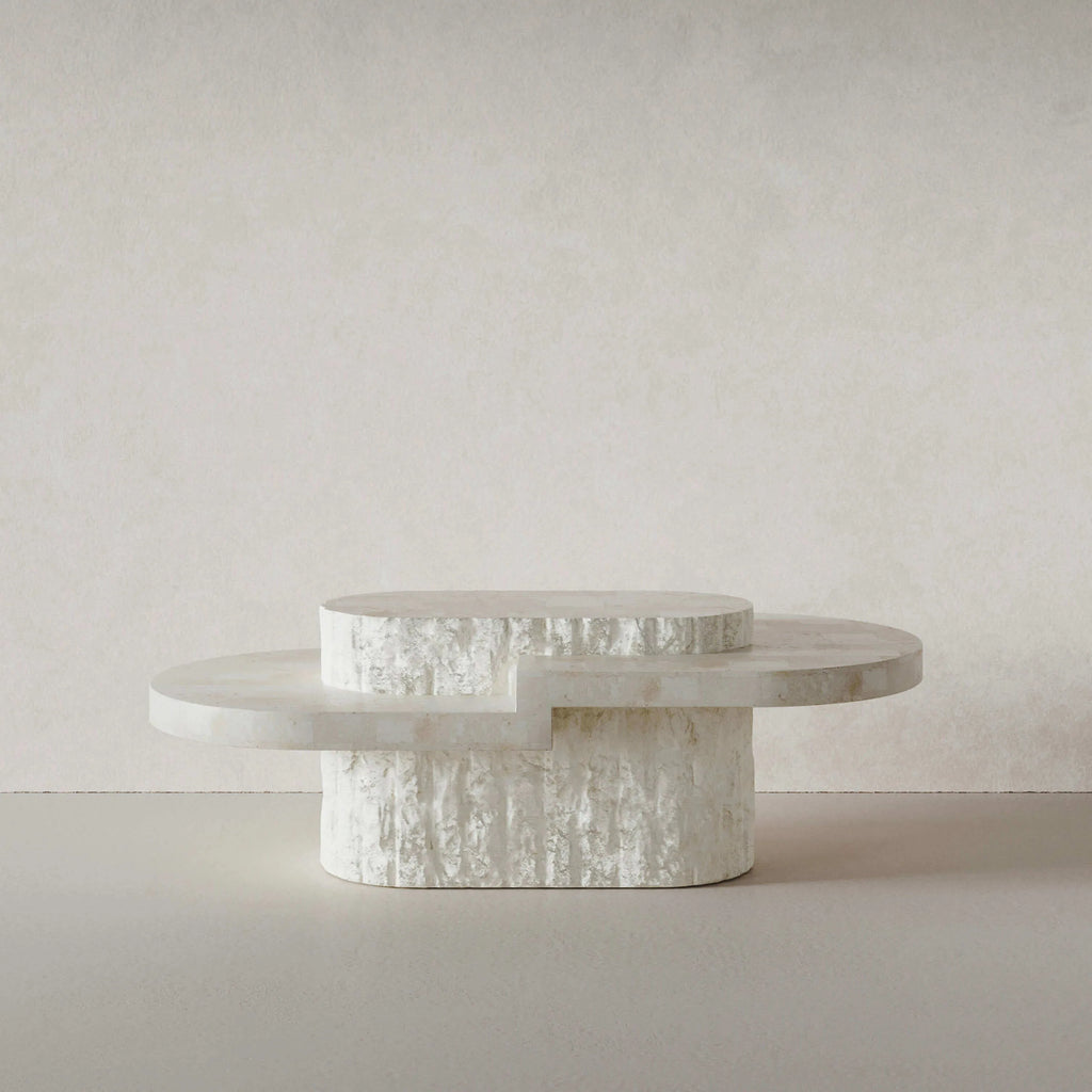 Any Size Custom Roman Wabi Sabi Oval Table Stone Look Fiberglass Boutique Showroom Heat Scratch Resistant Artistic Shape Customi