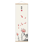 Chinese Style Green Plants Canvas Scroll Painting Poster Canvas Prints Living Room Home Decoration Wall Art Painting Gift