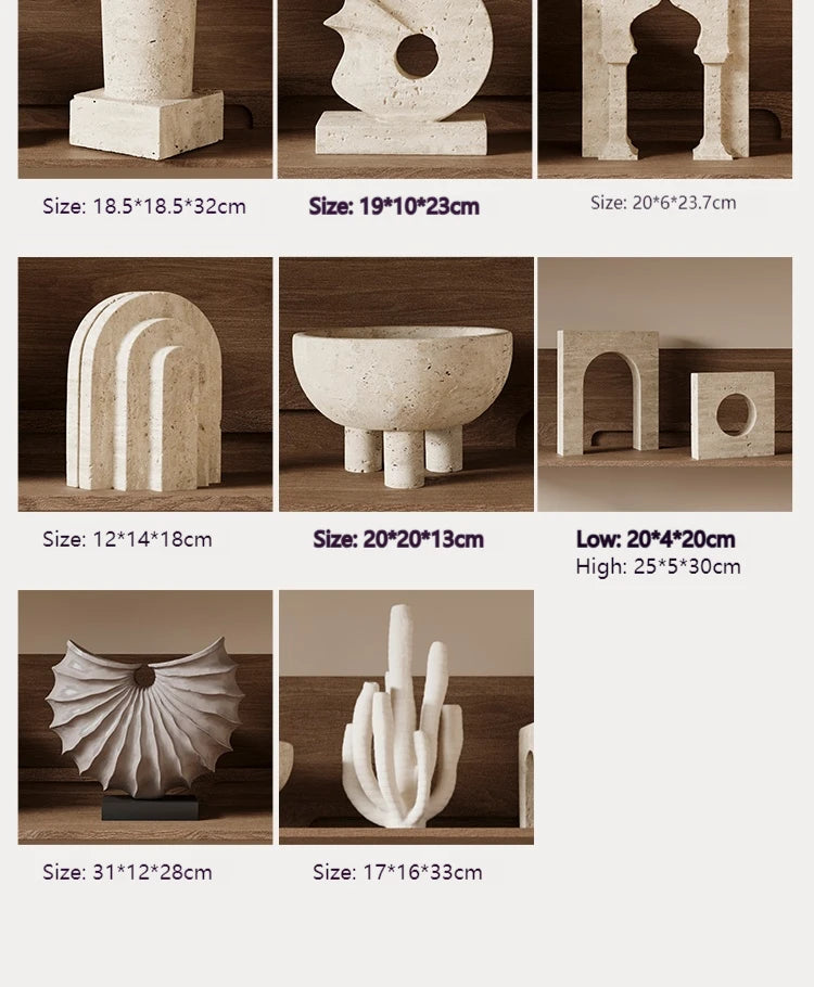Any Size Custom Modern Marble Sculpture Vase Handcrafted Unique Stone Art Decor Luxury Home Living Room Shelf Office Desk Premiu