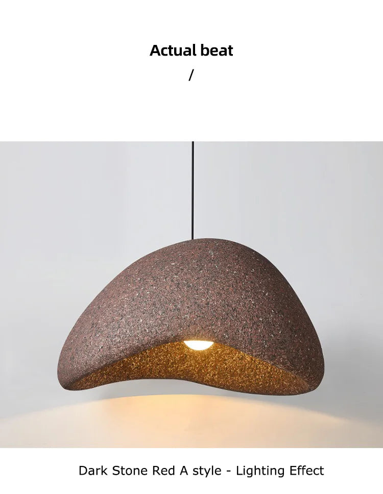 2026 New Model Wabi Sabi Pendant Lamp Living Room Dining Table Bedroom LED Ceiling Chandelier Light Home Decor E27 Hanging Lamp