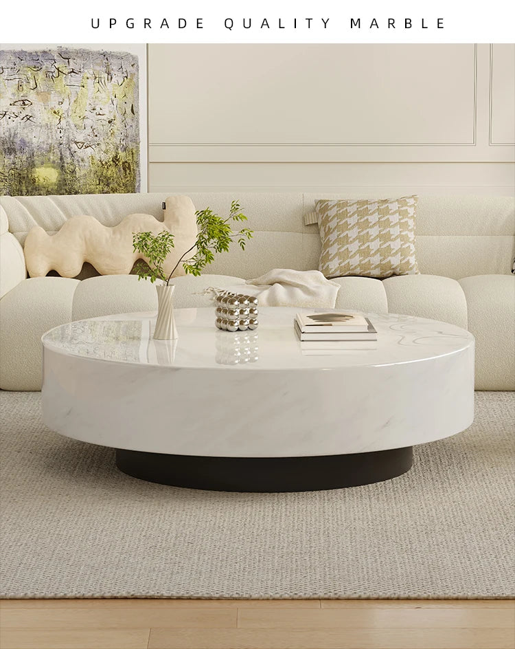 Any Size Custom Italian Minimalist Round Marble Nesting Tables Set Luxury Natural Stone Designer Villa Penthouse Living Room Fur